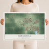 Map of Harrisburg, South Dakota, 12 x 18 inch unframed archival matte print
