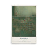 Map of Harrold, South Dakota, 12 x 18 inch unframed archival matte print