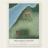 Hillcrest Colony, South Dakota map print, the full design