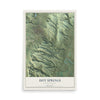 Map of Hot Springs, South Dakota, 12 x 18 inch unframed archival matte print