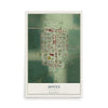 Map of Hoven, South Dakota, 12 x 18 inch unframed archival matte print