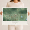 Map of Humboldt, South Dakota, 12 x 18 inch unframed archival matte print