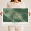 Map of Jefferson, South Dakota, 12 x 18 inch unframed archival matte print