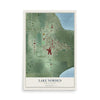 Map of Lake Norden, South Dakota, 12 x 18 inch unframed archival matte print
