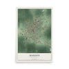 Map of Madison, South Dakota, 12 x 18 inch unframed archival matte print