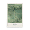 Map of Marvin, South Dakota, 12 x 18 inch unframed archival matte print