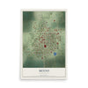 Map of Menno, South Dakota, 12 x 18 inch unframed archival matte print
