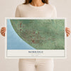 Map of Mobridge, South Dakota, 12 x 18 inch unframed archival matte print
