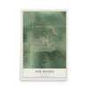 Map of New Witten, South Dakota, 12 x 18 inch unframed archival matte print