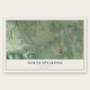 North Spearfish, South Dakota map print, the full design