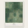 Ola, South Dakota map print, the full design