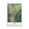Map of Olivet, South Dakota, 12 x 18 inch unframed archival matte print