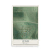 Map of Ortley, South Dakota, 12 x 18 inch unframed archival matte print