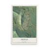 Map of Pringle, South Dakota, 12 x 18 inch unframed archival matte print
