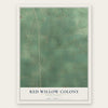 Red Willow Colony, South Dakota map print, the full design
