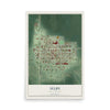 Map of Selby, South Dakota, 12 x 18 inch unframed archival matte print