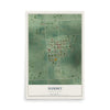 Map of Summit, South Dakota, 12 x 18 inch unframed archival matte print