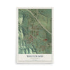 Map of Whitewood, South Dakota, 12 x 18 inch unframed archival matte print