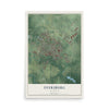 Map of Dyersburg, Tennessee, 12 x 18 inch unframed archival matte print
