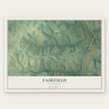Fairfield, Tennessee map print, the full design