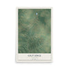 Map of Gilt Edge, Tennessee, 12 x 18 inch unframed archival matte print