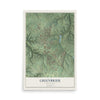 Map of Greenbrier, Tennessee, 12 x 18 inch unframed archival matte print
