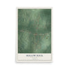 Map of Hollow Rock, Tennessee, 12 x 18 inch unframed archival matte print