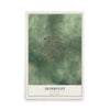 Map of Humboldt, Tennessee, 12 x 18 inch unframed archival matte print