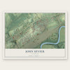 John Sevier, Tennessee map print, the full design