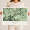 Map of Lafayette, Tennessee, 12 x 18 inch unframed archival matte print