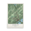 Map of Lenoir City, Tennessee, 12 x 18 inch unframed archival matte print
