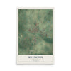 Map of Millington, Tennessee, 12 x 18 inch unframed archival matte print