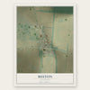 Miston, Tennessee map print, the full design