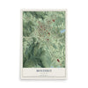 Map of Monterey, Tennessee, 12 x 18 inch unframed archival matte print