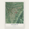Ooltewah, Tennessee map print, the full design