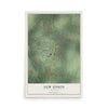Map of New Union, Tennessee, 12 x 18 inch unframed archival matte print