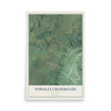 Map of Powells Crossroads, Tennessee, 12 x 18 inch unframed archival matte print