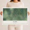 Map of Ramer, Tennessee, 12 x 18 inch unframed archival matte print