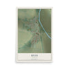 Map of Rives, Tennessee, 12 x 18 inch unframed archival matte print
