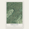 Rural Vale, Tennessee map print, the full design