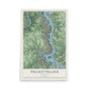 Map of Tellico Village, Tennessee, 12 x 18 inch unframed archival matte print