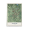 Map of Tullahoma, Tennessee, 12 x 18 inch unframed archival matte print