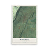 Map of Whitwell, Tennessee, 12 x 18 inch unframed archival matte print