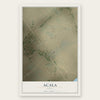 Acala, Texas map print, the full design