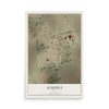 Map of Ackerly, Texas, 12 x 18 inch unframed archival matte print