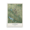 Map of Alvarado, Texas, 12 x 18 inch unframed archival matte print