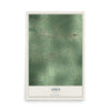 Map of Ames, Texas, 12 x 18 inch unframed archival matte print