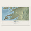 Amistad, Texas map print, the full design
