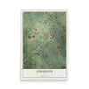 Map of Anderson, Texas, 12 x 18 inch unframed archival matte print