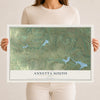 Map of Annetta South, Texas, 12 x 18 inch unframed archival matte print